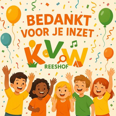 Bedankt voor je inzet